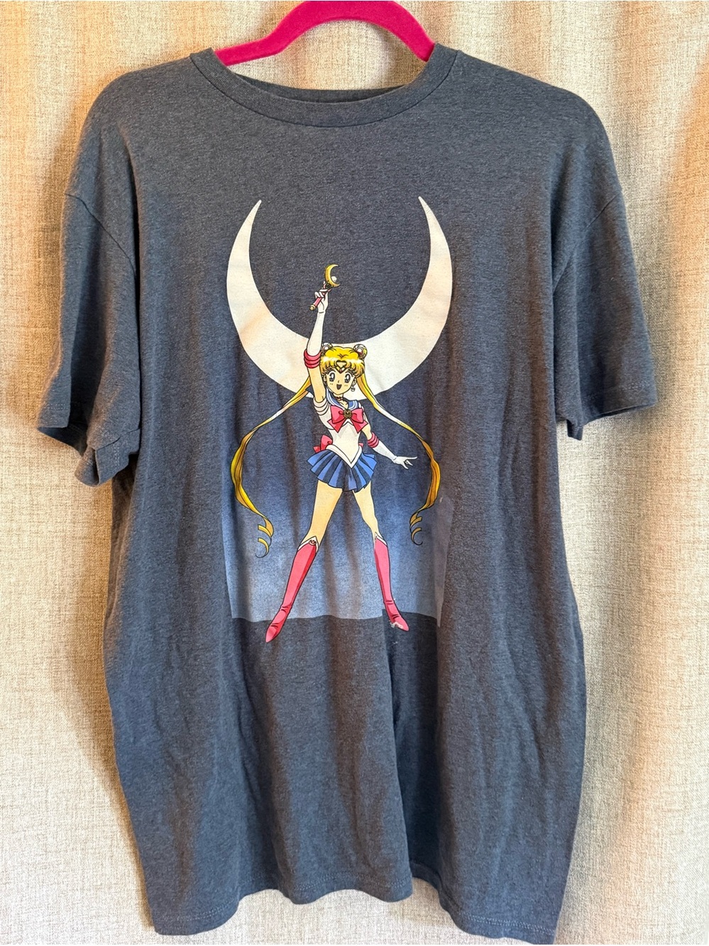 Official Sailor Moon Graphic Tee Blue Size Large